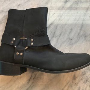 Urban Outfitter black motorcycle boot